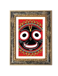 Jagannath Decorative Photo Frame With White Mount | Premium Wall & Tabletop Picture Frame | Home, Office & Temple Decoration | 8x12 Inch (Pack Of 1) (F33137)