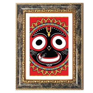 Jagannath Decorative Photo Frame With White Mount | Premium Wall & Tabletop Picture Frame | Home, Office & Temple Decoration | 8x12 Inch (Pack Of 1) (F33137) Jagannath Decorative Photo Frame With White Mount | Premium Wall & Tabletop Picture Frame | Home, Office & Temple Decoration | 8x12 Inch (Pack Of 1) (F33137)