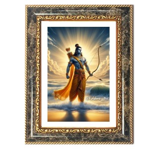 Lakshman Decorative Photo Frame With White Mount | Premium Wall & Tabletop Picture Frame | Home, Office & Temple Decoration | 8x12 Inch (Pack Of 1) (F33064)