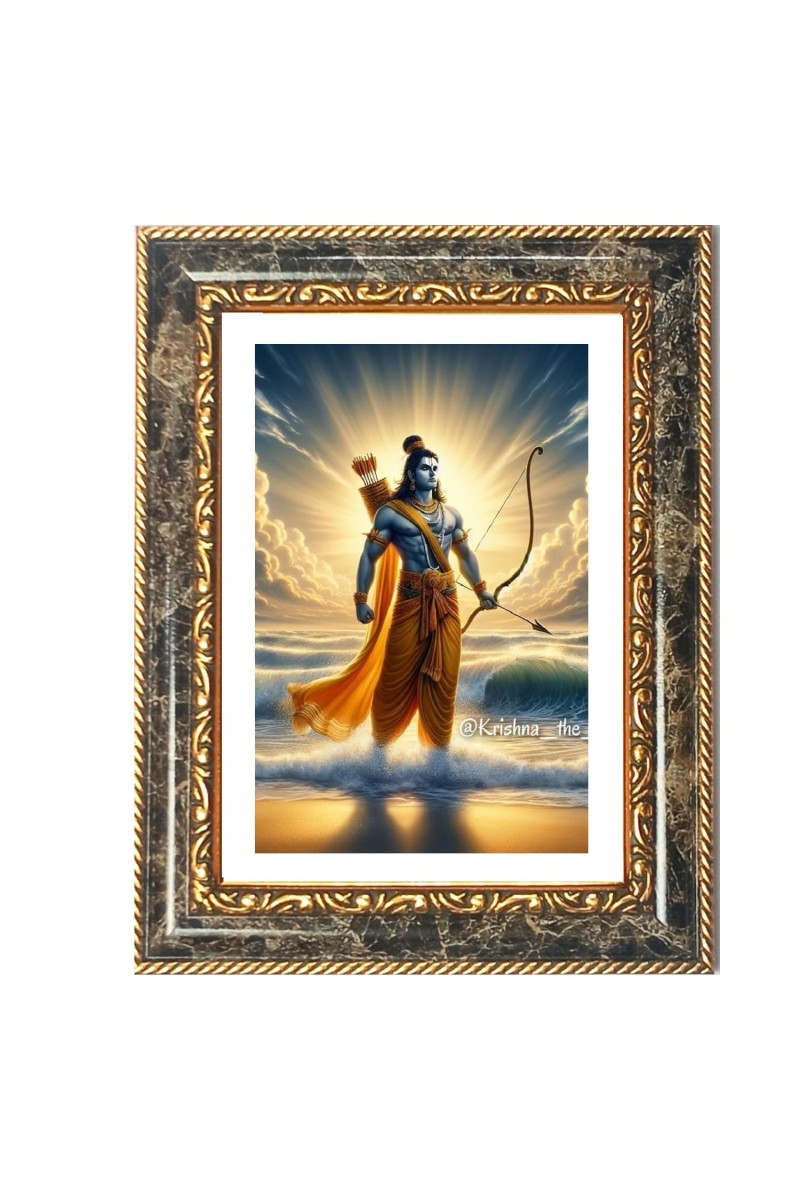 Lakshman Decorative Photo Frame With White Mount | Premium Wall & Tabletop Picture Frame | Home, Office & Temple Decoration | 8x12 Inch (Pack Of 1) (F33064)