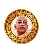 A. C. Bhaktivedanta Swami Prabhupada Fridge Magnet Wooden | Glossy Sublimation Print | 4x4 Inch | Strong Magnet Back | Decorative Magnet for Fridge, Almirah & Temple Decor (F23771)