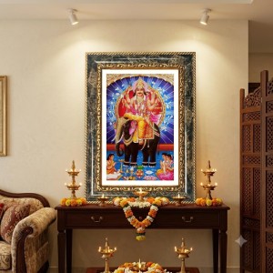 Lord Vishwakarma Decorative Photo Frame With White Mount | Premium Wall & Tabletop Picture Frame | Home, Office & Temple Decoration | 8x12 Inch (Pack Of 1) (F31257) Lord Vishwakarma Decorative Photo Frame With White Mount | Premium Wall & Tabletop Picture Frame | Home, Office & Temple Decoration | 8x12 Inch (Pack Of 1) (F31257)