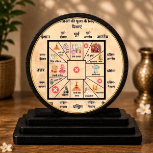 Car Dashboard Wooden Vastu Decorative Yantra Showpiece | 4 X 4.5 Inch Sublimation Printed Decorative Stand | 4 Mm MDF | Home Decor | Made in India (F33561) Car Dashboard Wooden Vastu Decorative Yantra Showpiece | 4 X 4.5 Inch Sublimation Printed Decorative Stand | 4 Mm MDF | Home Decor | Made in India (F33561)