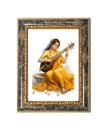 Lord Jagannath Decorative Photo Frame With White Mount | Premium Wall & Tabletop Picture Frame | Home, Office & Temple Decoration | 12x16 Inch (Pack Of 1) (F31267)