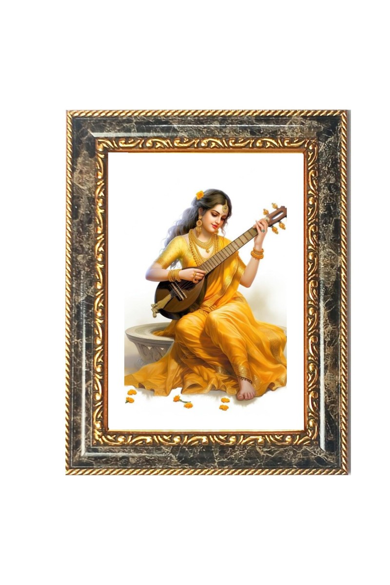 Lord Jagannath Decorative Photo Frame With White Mount | Premium Wall & Tabletop Picture Frame | Home, Office & Temple Decoration | 12x16 Inch (Pack Of 1) (F31267)