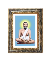 Sri Ramakrishna Paramahamsa Decorative Photo Frame With White Mount | Premium Wall & Tabletop Picture Frame | Home, Office & Temple Decoration | 12x16 Inch (Pack Of 1) (F33218)