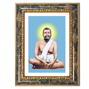 Sri Ramakrishna Paramahamsa Decorative Photo Frame With White Mount | Premium Wall & Tabletop Picture Frame | Home, Office & Temple Decoration | 12x16 Inch (Pack Of 1) (F33218)