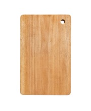 Wooden Chopping Board for Kitchen | Durable Natural Wood Cutting Board with Hanging Hole | Multipurpose Board for Cutting Vegetables, Fruits, Meat & Food Preparation | Rectangular Design (Pack of 1)
