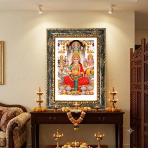 Lakshmi Decorative Photo Frame With White Mount | Premium Wall & Tabletop Picture Frame | Home, Office & Temple Decoration | 10x14 Inch (Pack Of 1) (F31606) Lakshmi Decorative Photo Frame With White Mount | Premium Wall & Tabletop Picture Frame | Home, Office & Temple Decoration | 10x14 Inch (Pack Of 1) (F31606)