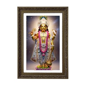 Lord Vishnu Big Photo Frame - 20x28 Inches For Home,Temple & Office Decoration (F10757)