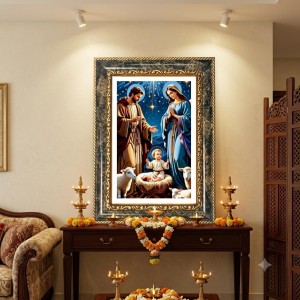 Jesus Christ Decorative Photo Frame With White Mount | Premium Wall & Tabletop Picture Frame | Home, Office & Temple Decoration | 8x12 Inch (Pack Of 1) (F31382) Jesus Christ Decorative Photo Frame With White Mount | Premium Wall & Tabletop Picture Frame | Home, Office & Temple Decoration | 8x12 Inch (Pack Of 1) (F31382)