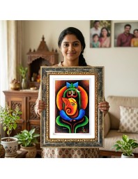 Savitribai Phule Decorative Photo Frame With White Mount | Premium Wall & Tabletop Picture Frame | Home, Office & Temple Decoration | 12x16 Inch (Pack Of 1) (F32562)