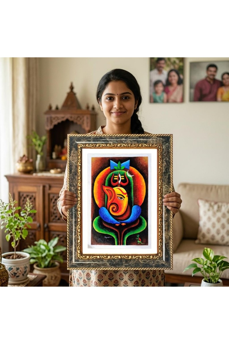 Savitribai Phule Decorative Photo Frame With White Mount | Premium Wall & Tabletop Picture Frame | Home, Office & Temple Decoration | 12x16 Inch (Pack Of 1) (F32562)