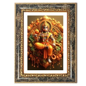 Lord Hanuman Decorative Photo Frame With White Mount | Premium Wall & Tabletop Picture Frame | Home, Office & Temple Decoration | 12x16 Inch (Pack Of 1) (F31151) Lord Hanuman Decorative Photo Frame With White Mount | Premium Wall & Tabletop Picture Frame | Home, Office & Temple Decoration | 12x16 Inch (Pack Of 1) (F31151)