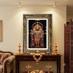 Narasimha Decorative Photo Frame With White Mount | Premium Wall & Tabletop Picture Frame | Home, Office & Temple Decoration | 10x14 Inch (Pack Of 1) (F32367)