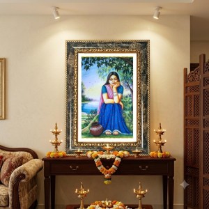 Radhaa Decorative Photo Frame With White Mount | Premium Wall & Tabletop Picture Frame | Home, Office & Temple Decoration | 10x14 Inch (Pack Of 1) (F32625) Radhaa Decorative Photo Frame With White Mount | Premium Wall & Tabletop Picture Frame | Home, Office & Temple Decoration | 10x14 Inch (Pack Of 1) (F32625)