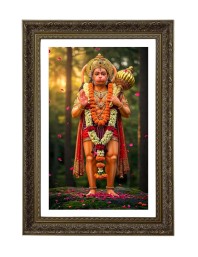 Lord Hanuman Big Photo Frame - 20x28 Inches For Home,Temple & Office Decoration (F10730)