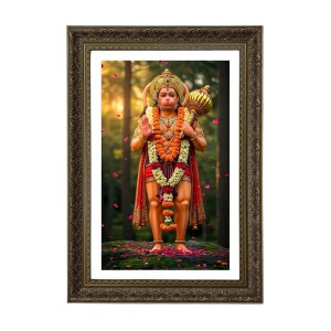 Lord Hanuman Big Photo Frame - 20x28 Inches For Home,Temple & Office Decoration (F10730)
