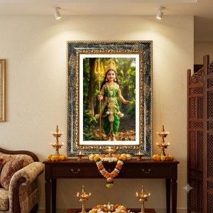 Buddha Hindi Quotes Decorative Photo Frame With White Mount | Premium Wall & Tabletop Picture Frame | Home, Office & Temple Decoration | 12x16 Inch (Pack Of 1) (F31201)