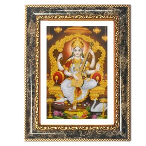 Saraswati Decorative Photo Frame With White Mount | Premium Wall & Tabletop Picture Frame | Home, Office & Temple Decoration | 12x16 Inch (Pack Of 1) (F32585) Saraswati Decorative Photo Frame With White Mount | Premium Wall & Tabletop Picture Frame | Home, Office & Temple Decoration | 12x16 Inch (Pack Of 1) (F32585)