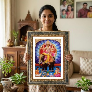 Lord Vishwakarma Decorative Photo Frame With White Mount | Premium Wall & Tabletop Picture Frame | Home, Office & Temple Decoration | 8x12 Inch (Pack Of 1) (F31205) Lord Vishwakarma Decorative Photo Frame With White Mount | Premium Wall & Tabletop Picture Frame | Home, Office & Temple Decoration | 8x12 Inch (Pack Of 1) (F31205)