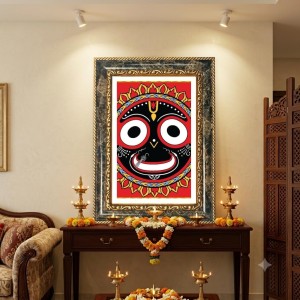 Jagannath Decorative Photo Frame With White Mount | Premium Wall & Tabletop Picture Frame | Home, Office & Temple Decoration | 8x12 Inch (Pack Of 1) (F33137) Jagannath Decorative Photo Frame With White Mount | Premium Wall & Tabletop Picture Frame | Home, Office & Temple Decoration | 8x12 Inch (Pack Of 1) (F33137)