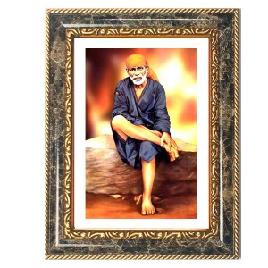 Sai Baba Decorative Photo Frame With White Mount | Premium Wall & Tabletop Picture Frame | Home, Office & Temple Decoration | 8x12 Inch (Pack Of 1) (F31269) Sai Baba Decorative Photo Frame With White Mount | Premium Wall & Tabletop Picture Frame | Home, Office & Temple Decoration | 8x12 Inch (Pack Of 1) (F31269)