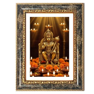 Lord Hanuman Decorative Photo Frame With White Mount | Premium Wall & Tabletop Picture Frame | Home, Office & Temple Decoration | 10x14 Inch (Pack Of 1) (F33227) Lord Hanuman Decorative Photo Frame With White Mount | Premium Wall & Tabletop Picture Frame | Home, Office & Temple Decoration | 10x14 Inch (Pack Of 1) (F33227)