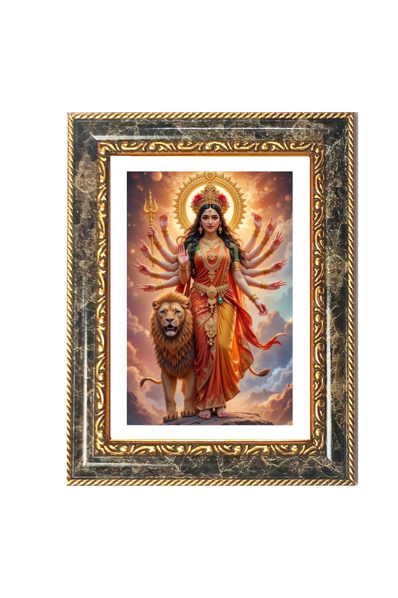 Kali Decorative Photo Frame With White Mount | Premium Wall & Tabletop Picture Frame | Home, Office & Temple Decoration | 12x16 Inch (Pack Of 1) (F33146)