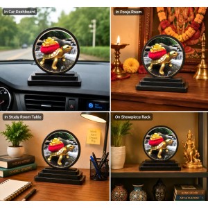 Car Dashboard Wooden Feng Shui Tortoise Showpiece | 4 X 4.5 Inch Sublimation Printed Decorative Stand | 4 Mm MDF | Home Decor | Made in India (F33547) Car Dashboard Wooden Feng Shui Tortoise Showpiece | 4 X 4.5 Inch Sublimation Printed Decorative Stand | 4 Mm MDF | Home Decor | Made in India (F33547)