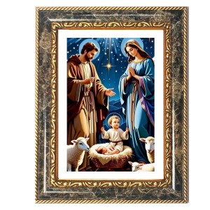 Jesus Christ Decorative Photo Frame With White Mount | Premium Wall & Tabletop Picture Frame | Home, Office & Temple Decoration | 8x12 Inch (Pack Of 1) (F31382) Jesus Christ Decorative Photo Frame With White Mount | Premium Wall & Tabletop Picture Frame | Home, Office & Temple Decoration | 8x12 Inch (Pack Of 1) (F31382)