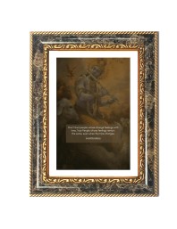 Lord Krishna Decorative Photo Frame With White Mount | Premium Wall & Tabletop Picture Frame | Home, Office & Temple Decoration | 8x12 Inch (Pack Of 1) (F32540)