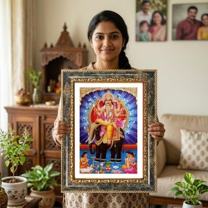 Lord Vishwakarma Decorative Photo Frame With White Mount | Premium Wall & Tabletop Picture Frame | Home, Office & Temple Decoration | 8x12 Inch (Pack Of 1) (F31257) Lord Vishwakarma Decorative Photo Frame With White Mount | Premium Wall & Tabletop Picture Frame | Home, Office & Temple Decoration | 8x12 Inch (Pack Of 1) (F31257)