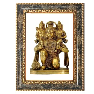 Hanuman Decorative Photo Frame With White Mount | Premium Wall & Tabletop Picture Frame | Home, Office & Temple Decoration | 8x12 Inch (Pack Of 1) (F33118)