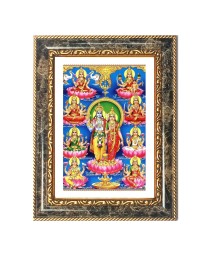 Lakshmi Decorative Photo Frame With White Mount | Premium Wall & Tabletop Picture Frame | Home, Office & Temple Decoration | 8x12 Inch (Pack Of 1) (F33190)