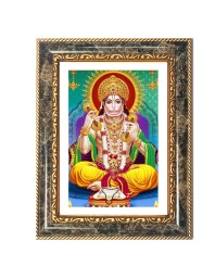 Hanuman Decorative Photo Frame With White Mount | Premium Wall & Tabletop Picture Frame | Home, Office & Temple Decoration | 12x16 Inch (Pack Of 1) (F33231)
