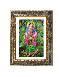 Saraswati Decorative Photo Frame With White Mount | Premium Wall & Tabletop Picture Frame | Home, Office & Temple Decoration | 10x14 Inch (Pack Of 1) (F31526)