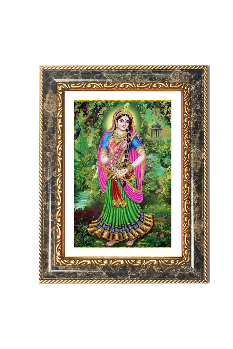Saraswati Decorative Photo Frame With White Mount | Premium Wall & Tabletop Picture Frame | Home, Office & Temple Decoration | 10x14 Inch (Pack Of 1) (F31526)