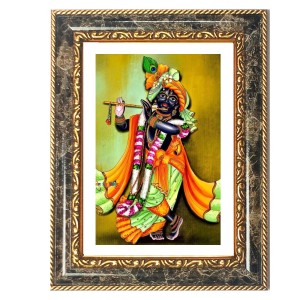 Krishna Decorative Photo Frame With White Mount | Premium Wall & Tabletop Picture Frame | Home, Office & Temple Decoration | 10x14 Inch (Pack Of 1) (F33158) Krishna Decorative Photo Frame With White Mount | Premium Wall & Tabletop Picture Frame | Home, Office & Temple Decoration | 10x14 Inch (Pack Of 1) (F33158)