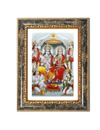 Ram Darbar Decorative Photo Frame With White Mount | Premium Wall & Tabletop Picture Frame | Home, Office & Temple Decoration | 12x16 Inch (Pack Of 1) (F33122)