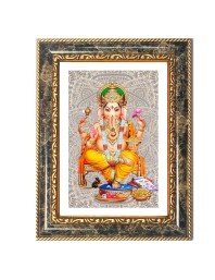 Ganeshaa Decorative Photo Frame With White Mount | Premium Wall & Tabletop Picture Frame | Home, Office & Temple Decoration | 8x12 Inch (Pack Of 1) (F31469)