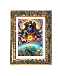 Brahma Decorative Photo Frame With White Mount | Premium Wall & Tabletop Picture Frame | Home, Office & Temple Decoration | 8x12 Inch (Pack Of 1) (F32584)