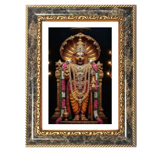 Narasimha Decorative Photo Frame With White Mount | Premium Wall & Tabletop Picture Frame | Home, Office & Temple Decoration | 10x14 Inch (Pack Of 1) (F32367)