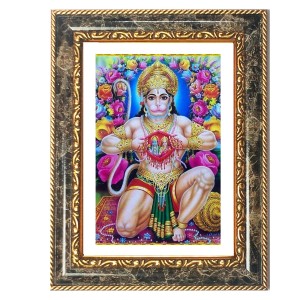 Hanuman Decorative Photo Frame With White Mount | Premium Wall & Tabletop Picture Frame | Home, Office & Temple Decoration | 8x12 Inch (Pack Of 1) (F33175) Hanuman Decorative Photo Frame With White Mount | Premium Wall & Tabletop Picture Frame | Home, Office & Temple Decoration | 8x12 Inch (Pack Of 1) (F33175)
