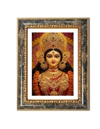 Goddess Durga Decorative Photo Frame With White Mount | Premium Wall & Tabletop Picture Frame | Home, Office & Temple Decoration | 8x12 Inch (Pack Of 1) (F31117)