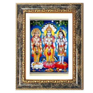 Ram Darbar Decorative Photo Frame With White Mount | Premium Wall & Tabletop Picture Frame | Home, Office & Temple Decoration | 10x14 Inch (Pack Of 1) (F31184)