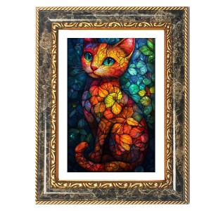 Gio In The Garden Decorative Photo Frame With White Mount | Premium Wall & Tabletop Picture Frame | Home, Office & Temple Decoration | 12x16 Inch (Pack Of 1) (F32547)