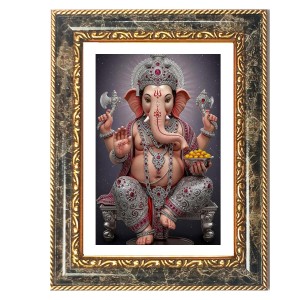 Ganeshaa Decorative Photo Frame With White Mount | Premium Wall & Tabletop Picture Frame | Home, Office & Temple Decoration | 10x14 Inch (Pack Of 1) (F32358)