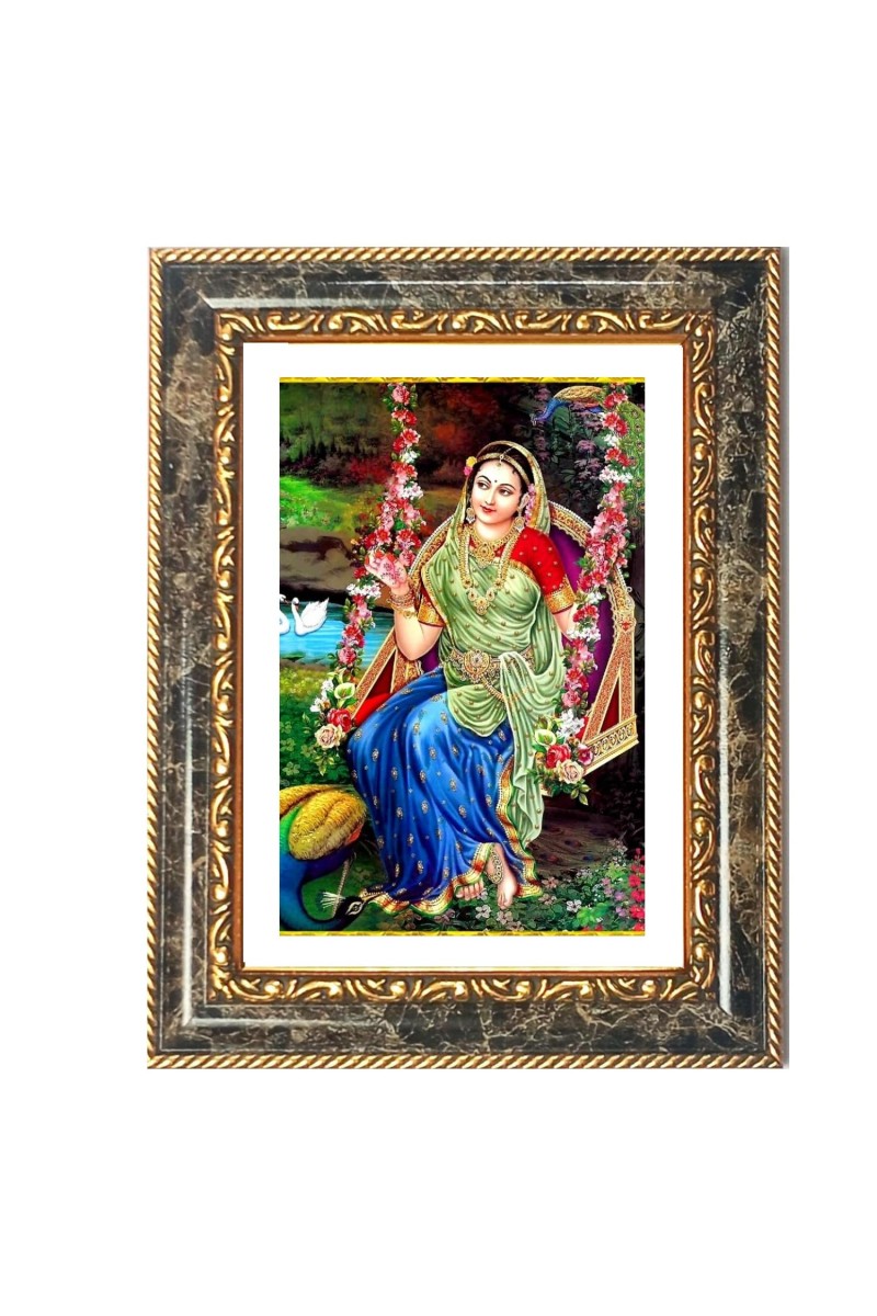 Radhaa Rani Decorative Photo Frame With White Mount | Premium Wall & Tabletop Picture Frame | Home, Office & Temple Decoration | 8x12 Inch (Pack Of 1) (F31244)