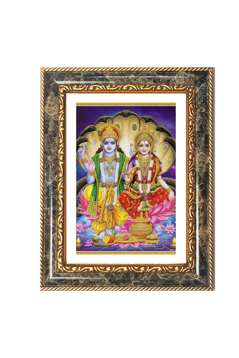 Rama Sita Decorative Photo Frame With White Mount | Premium Wall & Tabletop Picture Frame | Home, Office & Temple Decoration | 8x12 Inch (Pack Of 1) (F33124)